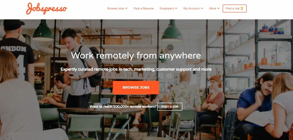 remote work jobspresso