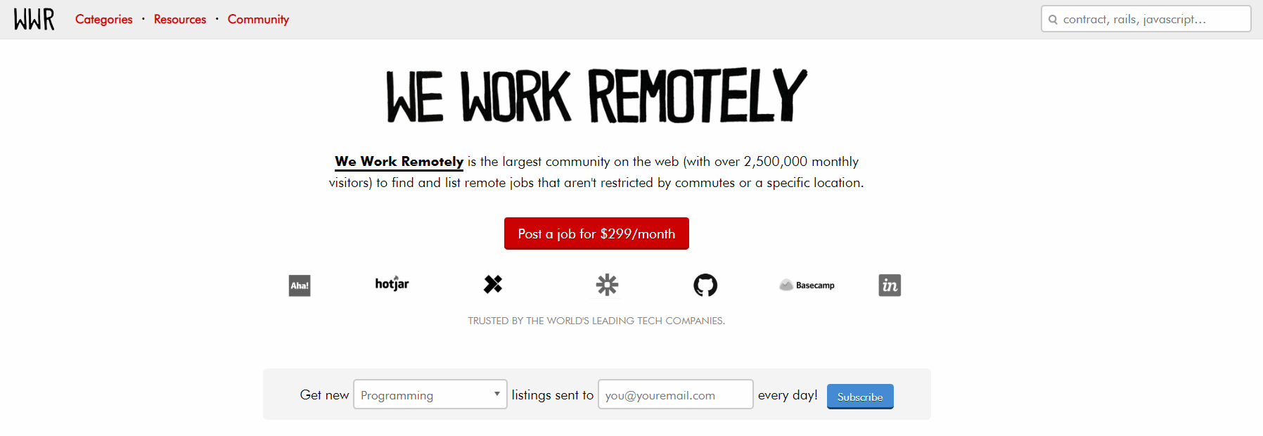 we work remote