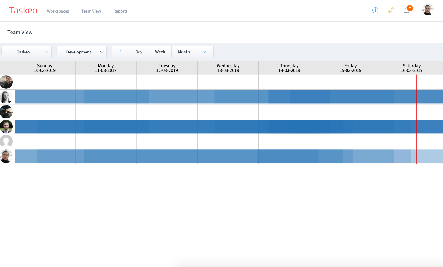 Screenshot of Taskeo
